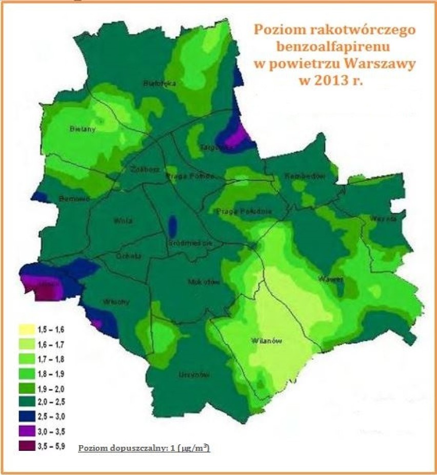 Gdzie powietrze truje w Warszawie?