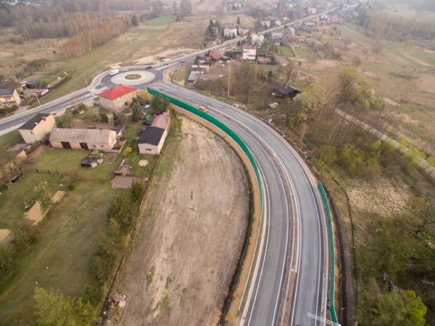 Częstochowa: Nowa autostrada A1 na zdjęciach lotniczych