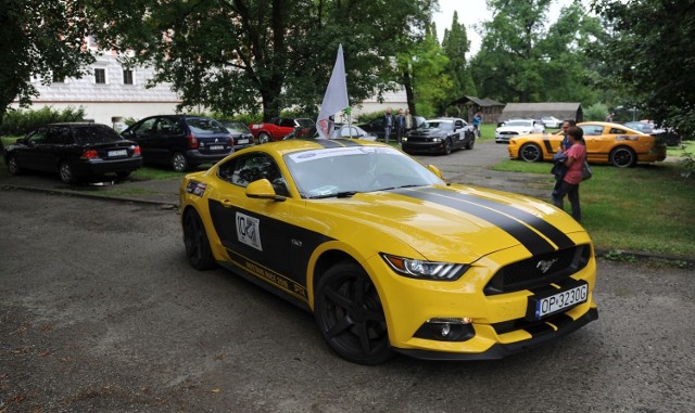 Z Bóbrki koło Krosna wystartował Mustang Race 2016. 50 niezwykłych Fordów Mustangów zmierza do Janowa Podlaskiego. W środę kolumna zatrzymała się na chwilę przy zamku w Krasiczynie pod Przemyślem. Najstarszy samochód wyprodukowano w 1966 roku.