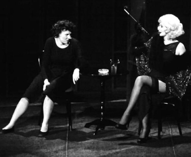 Monika Węgiel (z lewej) i Beata Olga Kowalska, czyli Edith Piaf i Marlene Dietrich.