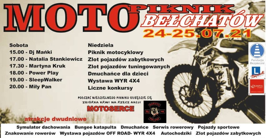 Dwudniowy MotoPiknik, który odbędzie się w Bełchatowie na...