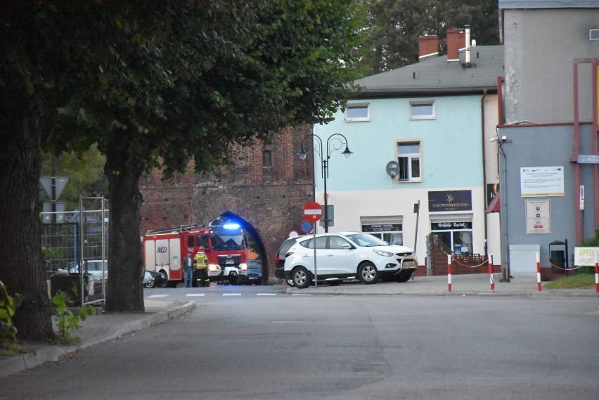 Strażacy działają w centrum Sławna
