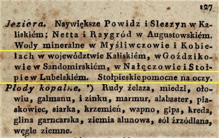 Stołpie, gm. Chełm – informacja z lat 20. XIX w. o...