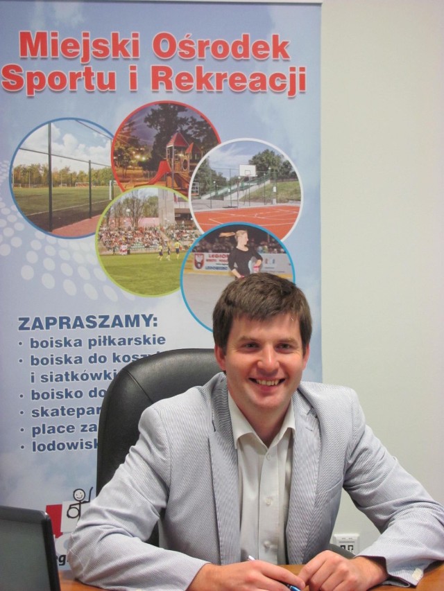 Dyrektor MOSiR Grzegorz Gutowski.