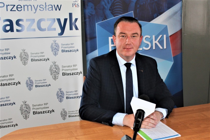 Na zdjęciu senator Przemysław Błaszczyk