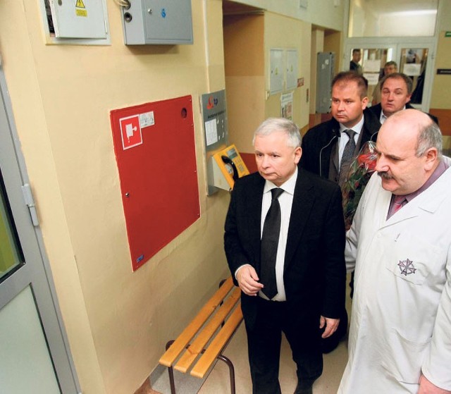 Jarosław Kaczyński odwiedził w szpitalu Pawła Kowalskiego