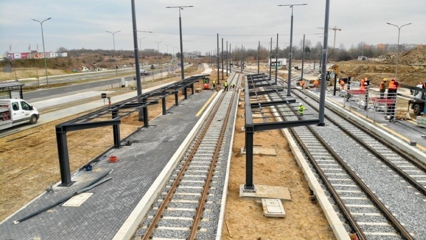 Prace związane z budową linii tramwajowej  są już na finiszu