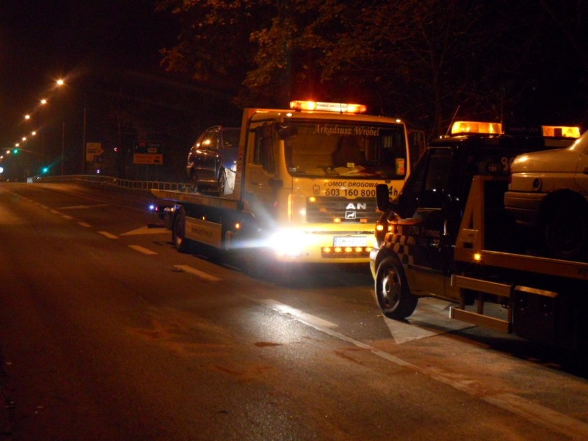 Wypadek na ul. Wrocławskiej w Bytomiu 5.10.2013