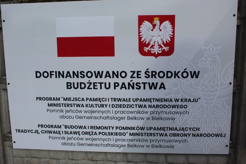 Odsłonięto Pomnik jeńców wojennych i pracowników przymusowych obozu  Gemeinschaftslager Belkow