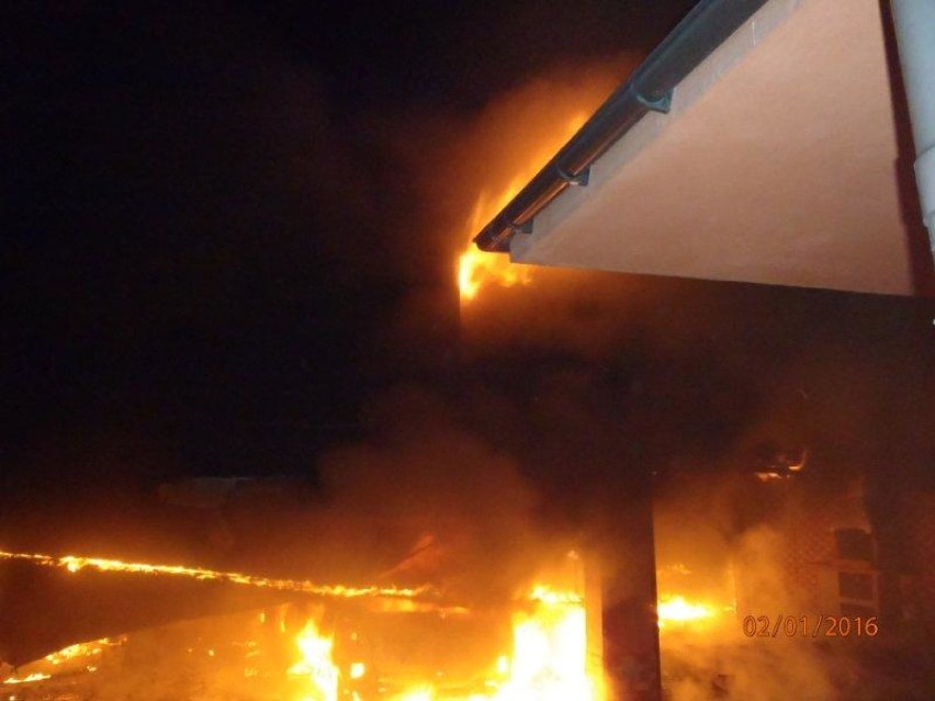 Zapalił się garaż na ul. Umińskiego w Krotoszynie