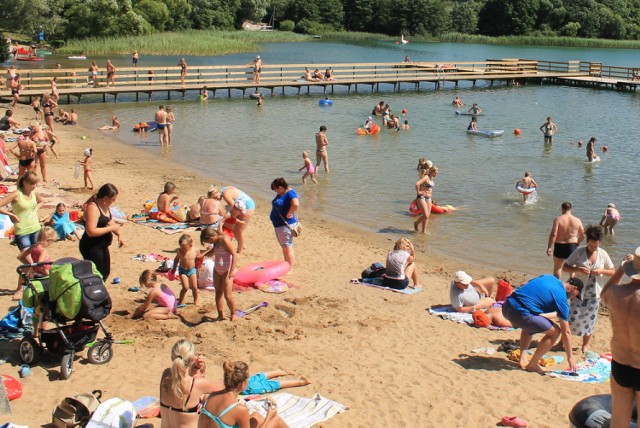 Gminna plaża w Chmielnie