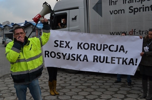 Protest przedsiębiorców w Bielsku