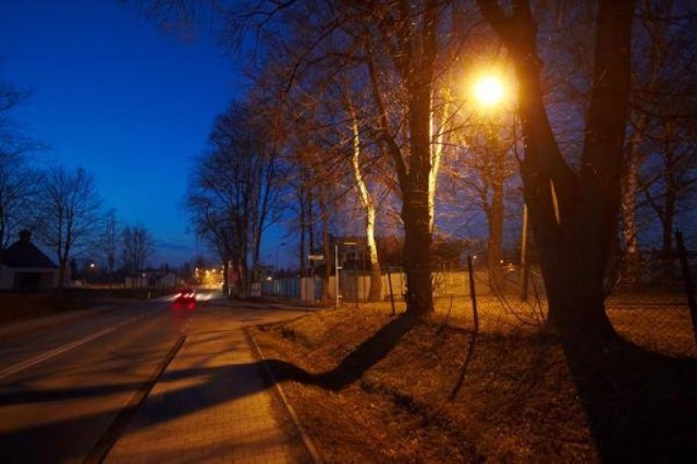 Miejsce, w którym stanęła nocą policyjna blokada i gdzie zginął Andrzej Swoszowski.