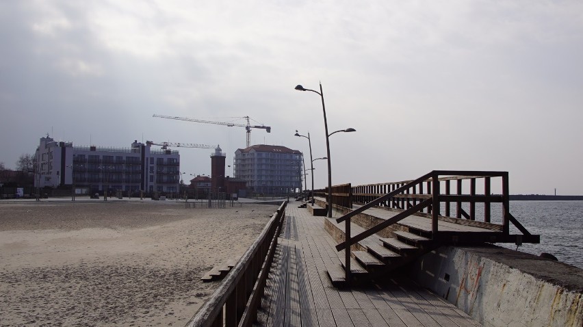 Plaża w Darłówku, 24.03, po godz. 14. Spokój, cisza i czyste powietrze [zdjęcia]