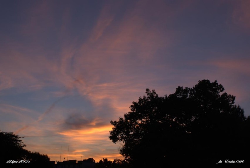 Wieczorne niebo 22 lipca 2013 r.