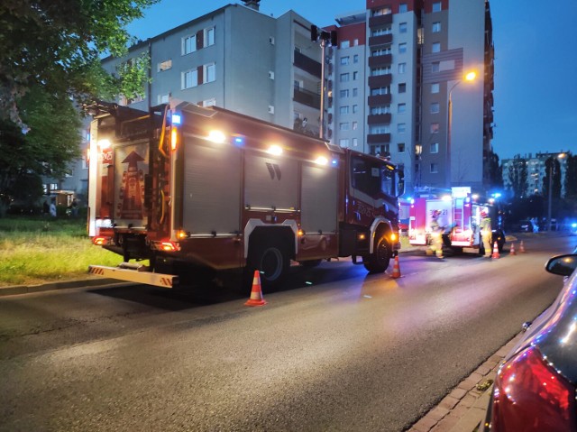 Pożar na PCK W Częstochowie. Dwie osoby trafiły do szpitala