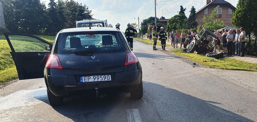 Wypadek w Świątnikach w gminie Wolbórz w sobotę, 05.06.2021