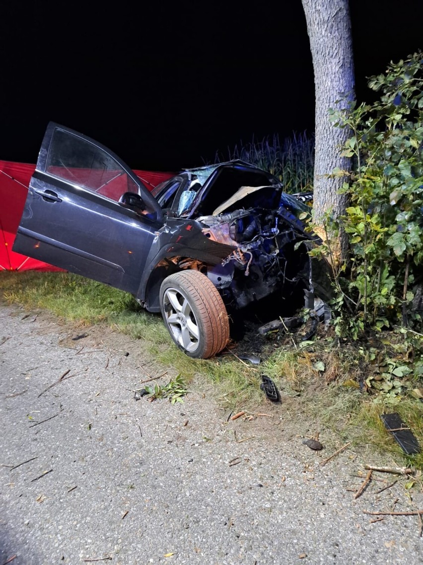 Nie żyje 34-letni kierowca, który uderzył w drzewo