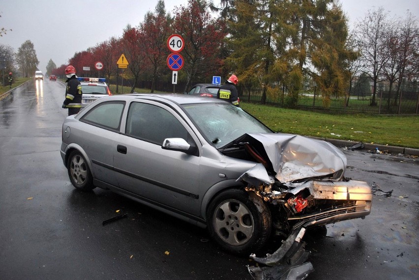 Wypadek w Sieradzu spowodował pijany kierowca