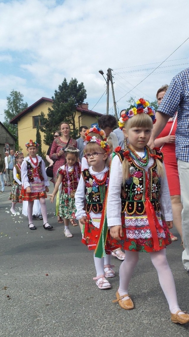 Procesja Bożego Ciała w Olkuszu z 2015 roku