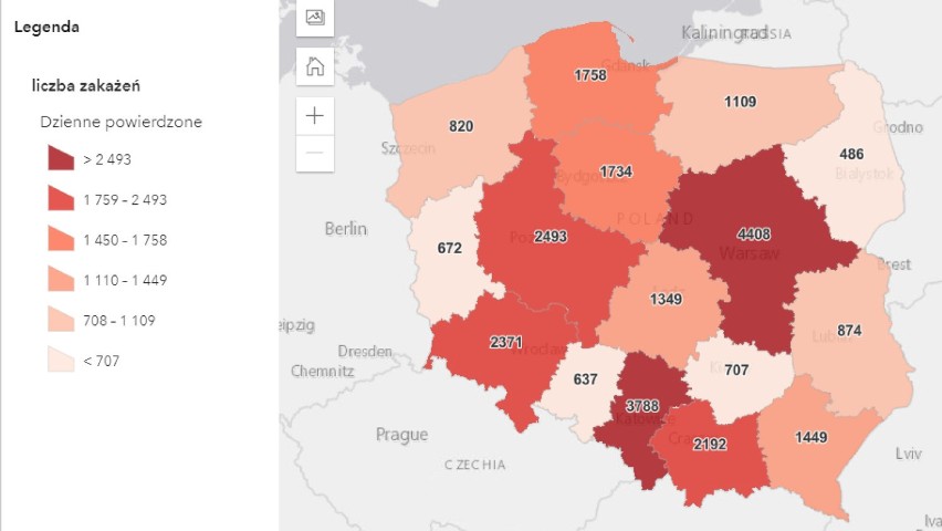 Małopolska zachodnia. 440 nowych przypadków zakażenia koronawirusem. Dwie osoby zmarły z powodu COVID 19