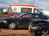 Wypadek w Żarach na obwodnicy miasta. Ranna osoba została odwieziona do szpitala