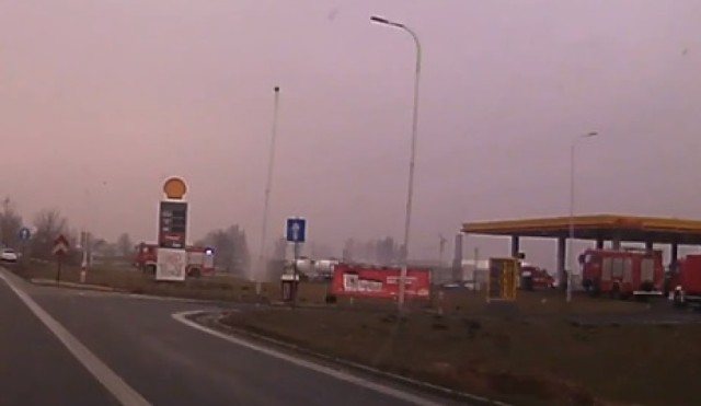 Wyciek gazu na stacji w Bogdanowie