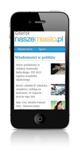 Mobilna wersja gdansk.naszemiasto.pl na smartfony