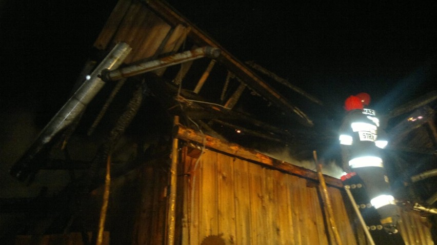 Pożar w Soblówce. Płonęła stodoła [ZDJĘCIA]