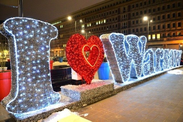 Zakochaj się w Warszawie, w walentynki. Neon już świeci