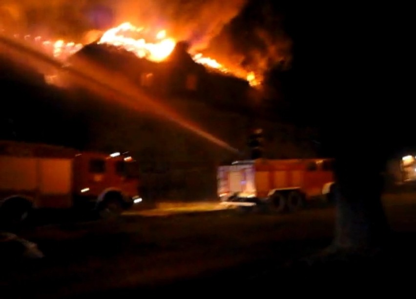 Pożar w Karolewie. Spalił się były internet