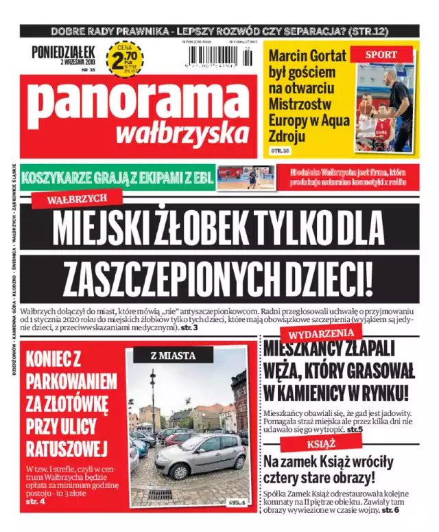 Panorama Wałbrzyska wydanie z 2 września 2019 r.