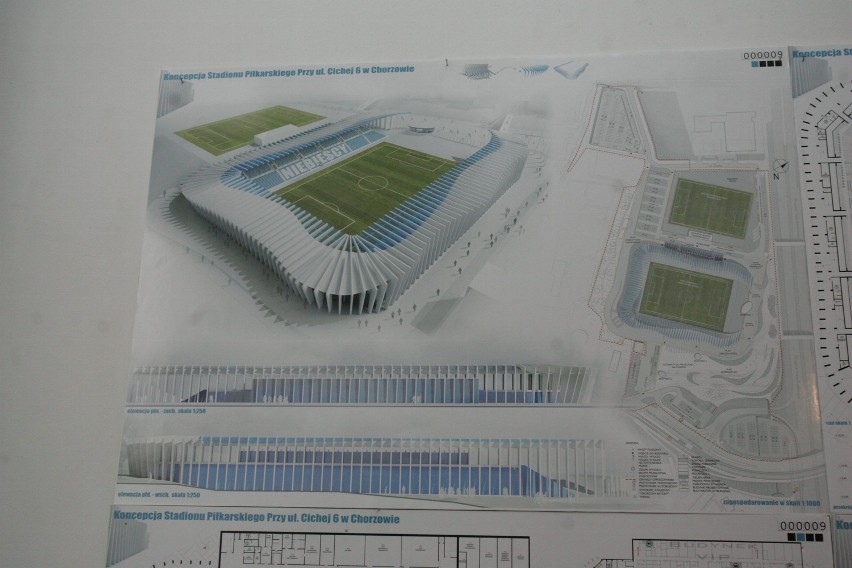 III miejsce na projekt stadionu Ruchu Chorzów.