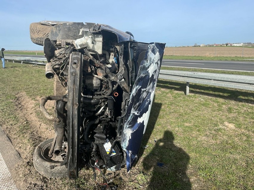 Wypadek w Łabiszynku na drodze ekspresowej S5