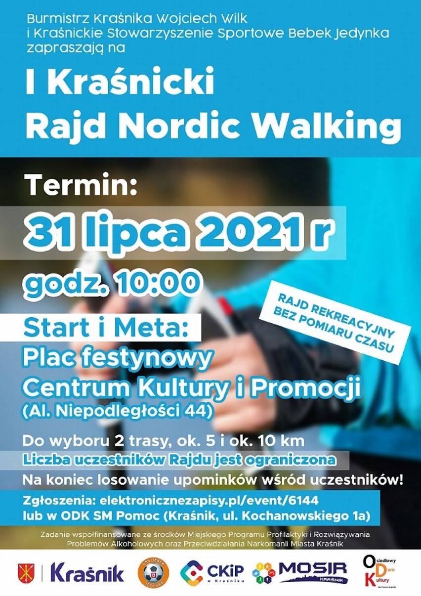 I Kraśnicki Rajd Nordic Walking już wkrótce! Zapisy ruszyły