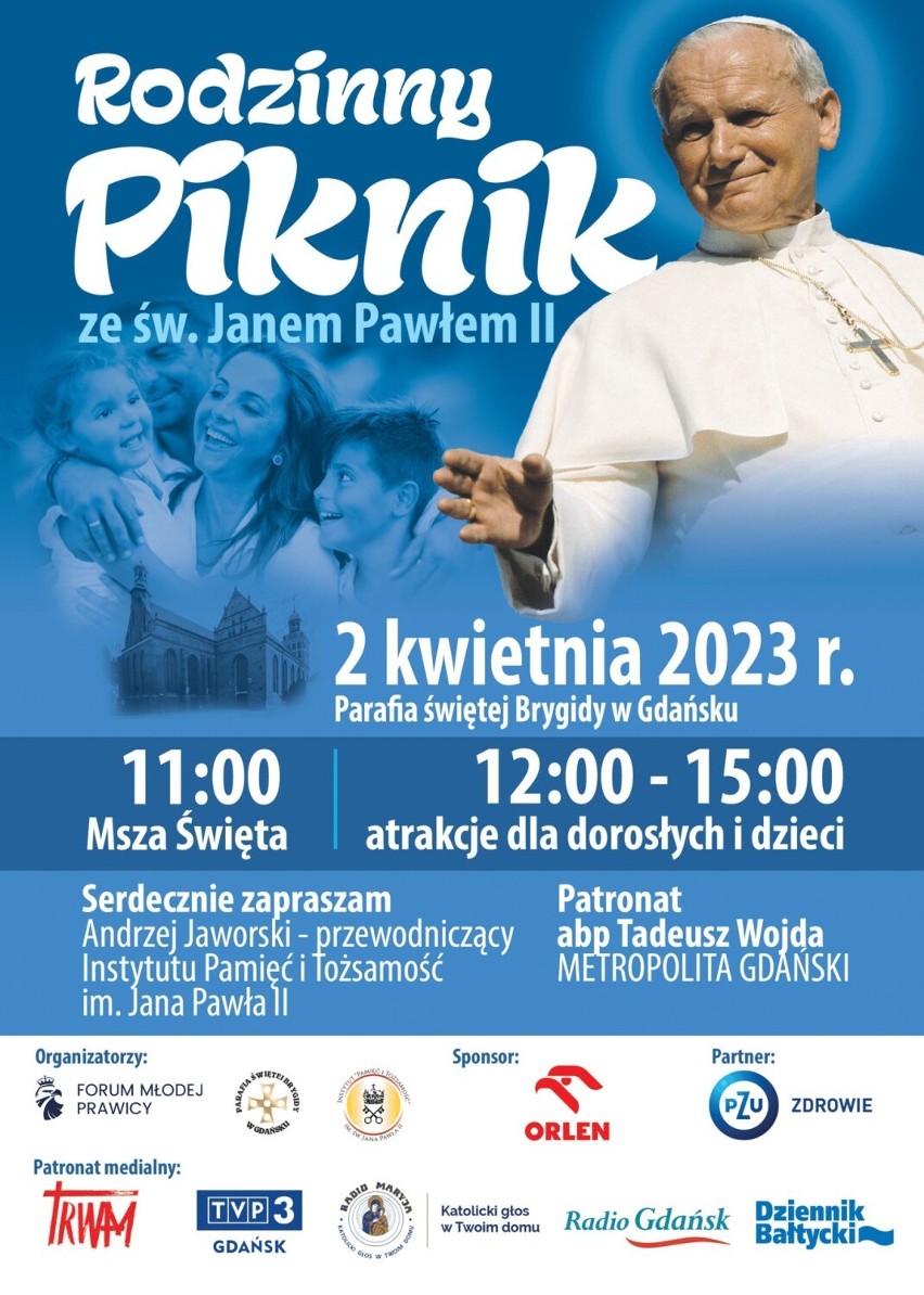 W niedzielę, 2 kwietnia w Gdańsku będzie można upamiętnić...