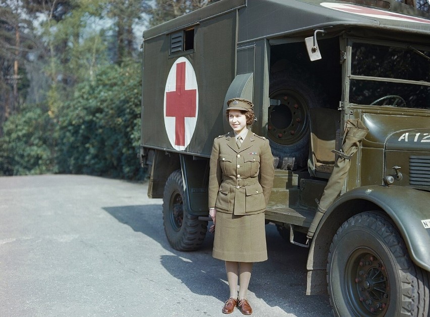 Księżniczka Elżbieta w 1945 roku.