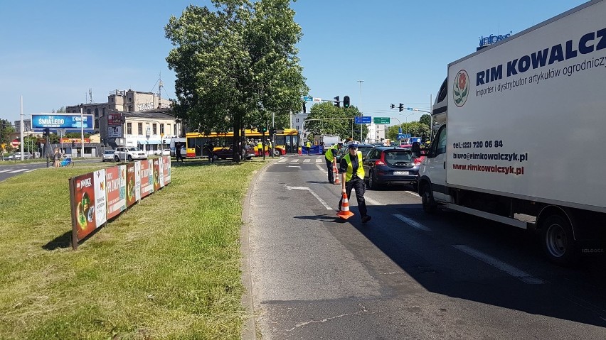 Śmiertelny wypadek na rondzie Solidarności w Łodzi