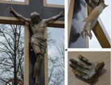 Kolejna profanacja w Katowicach! Dewastacja krzyża i figury Jezusa przed kościołem w Koszutce [ZDJĘCIA]