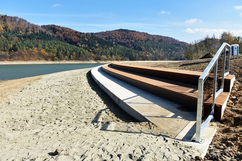 Nad zalewam w Klimkówce zakończono pierwszy etap prac [ZDJĘCIA]