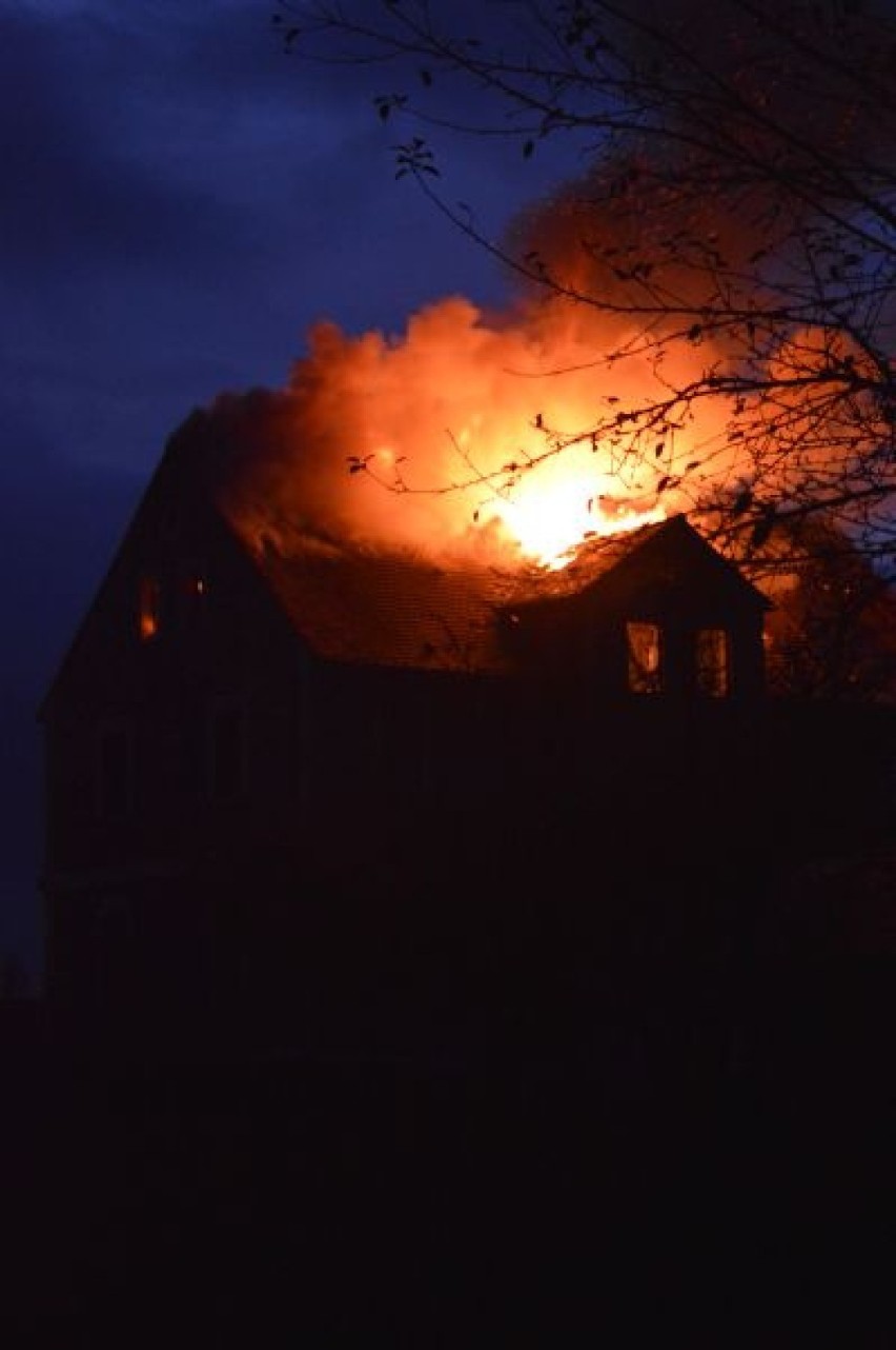 Krzewina: pożar domu mieszkalnego