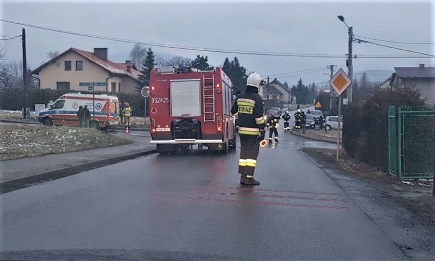 Andrychów. Jedna osoba ranna w zderzeniu dwóch samochodów