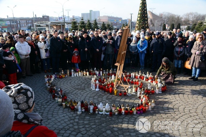 Dąbrowa Górnicza upamiętniła Pawła Adamowicza [ZDJĘCIA]