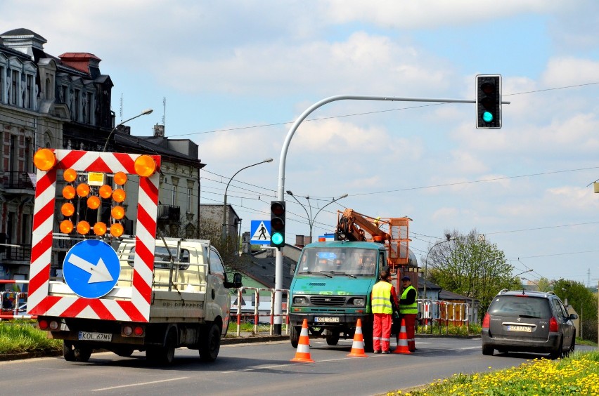 Naprawa sygnalizacji świetlnej w Będzinie