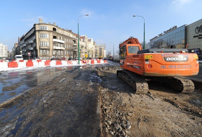 Remont na Grunwaldzkiej powoduje, że trzesą się mury