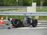 Wypadek w Chodlu: Motorowerzysta zderzył się z renault (ZDJĘCIA)