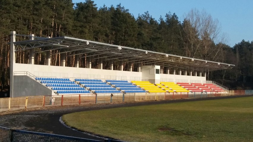 Nowa trybuna na Stadionie Miejskim w Radziejowie [zdjęcia]