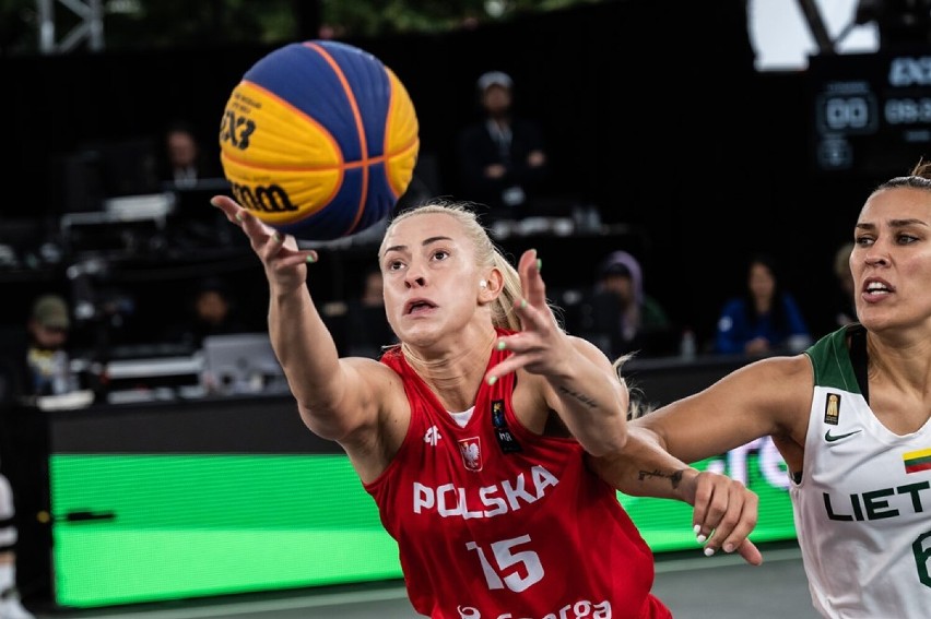 Mecz Polska - Litwa na mistrzostwach świata w koszykówce 3x3 (2022)