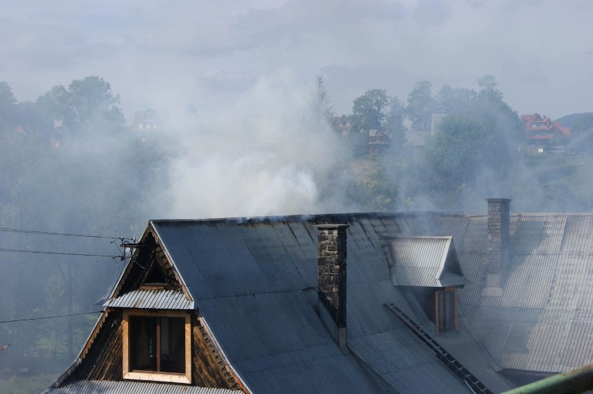 Zakopane: pożar na Olczy. Trwa akcja gaśnicza