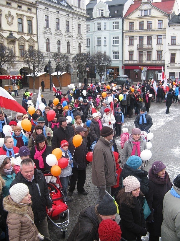 Marsz w obronie życia w Cieszynie odbył sie po raz pierwszy.